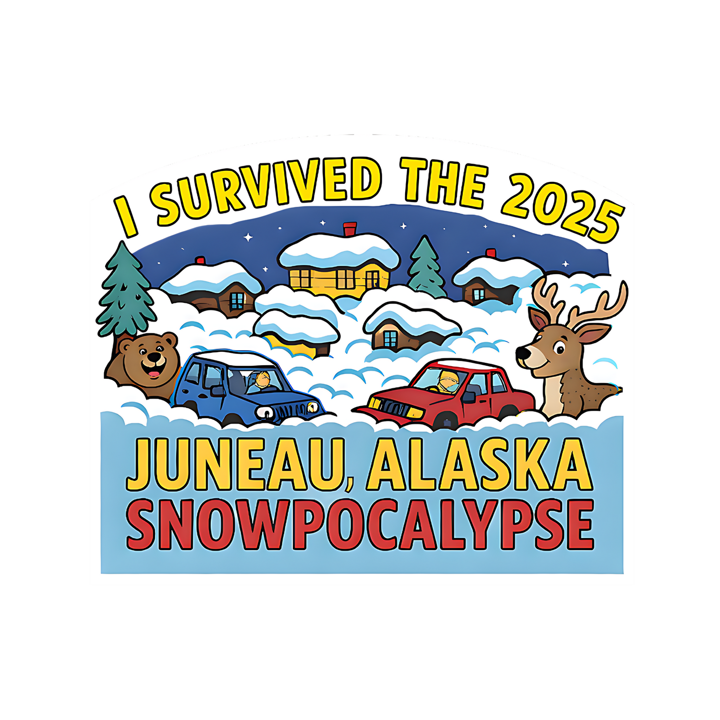 “I Survived” Alaska Event 4 inch Sticker – Limited Edition