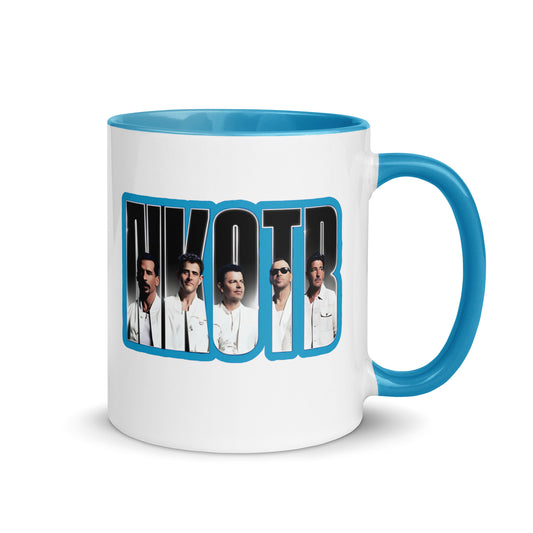 Joey blue NKOTB mug — existing mockup